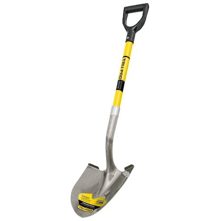 Truper Truper Tru-Pro 41 in. Steel Round Digging Shovel Fiberglass Handle PRY-F
